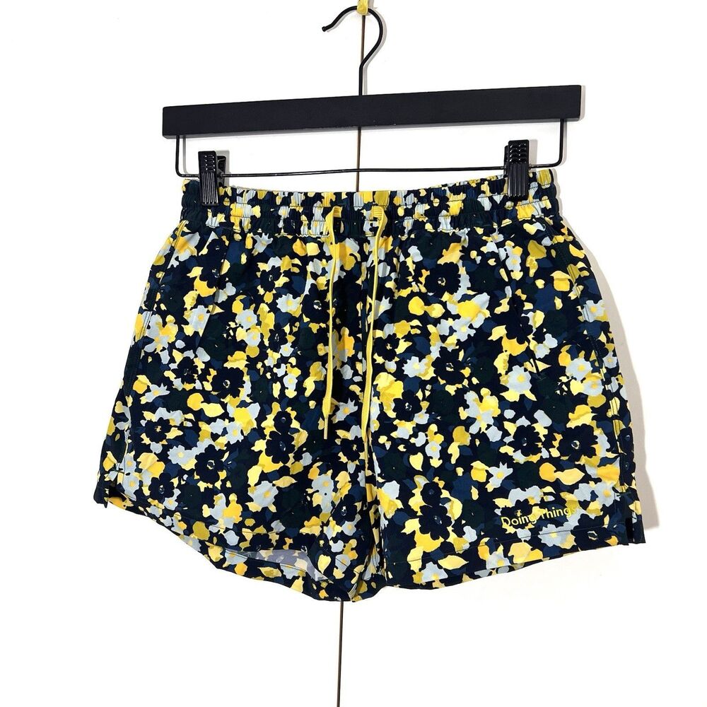 Outdoor Voices Doing Things Shorts Womens S‎ Running Quick Dry Drawstring Floral